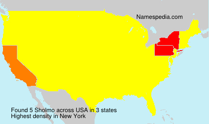 Surname Sholmo in USA Surname Sholmo in USA