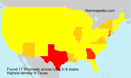 Surname Shomade in USA Surname Shomade in USA
