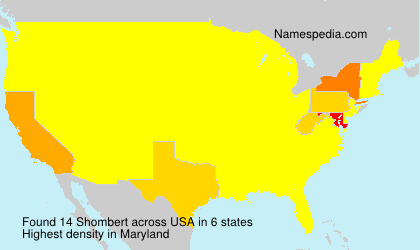 Surname Shombert in USA Surname Shombert in USA