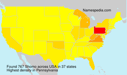 Surname Shomo in USA Surname Shomo in USA