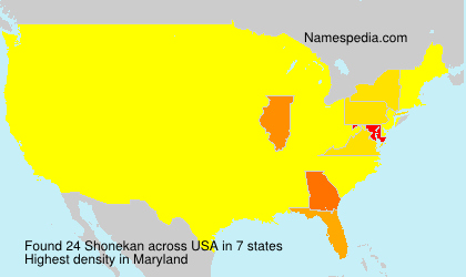 Surname Shonekan in USA