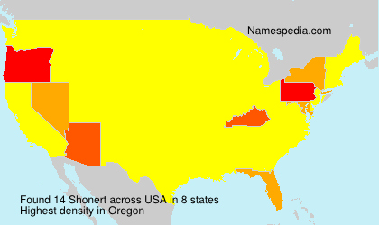 Surname Shonert in USA Surname Shonert in USA