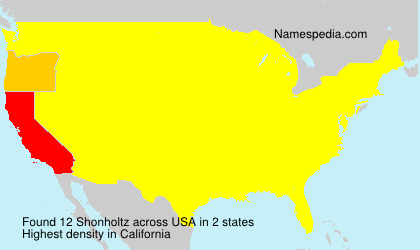 Surname Shonholtz in USA Surname Shonholtz in USA