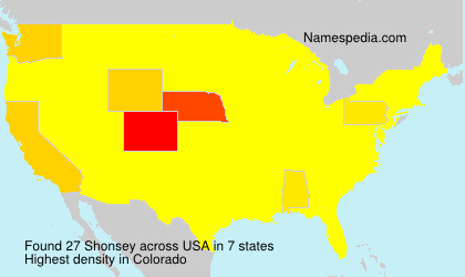 Surname Shonsey in USA Surname Shonsey in USA