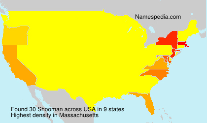 Surname Shooman in USA Surname Shooman in USA
