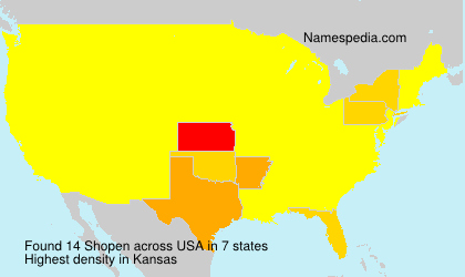 Surname Shopen in USA Surname Shopen in USA
