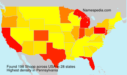 Surname Shopp in USA Surname Shopp in USA
