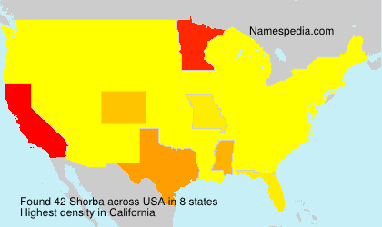 Surname Shorba in USA Surname Shorba in USA