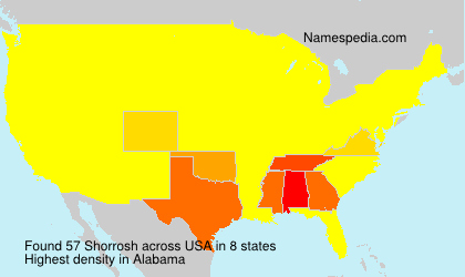 Surname Shorrosh in USA Surname Shorrosh in USA