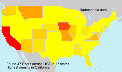 Surname Shors in USA Surname Shors in USA