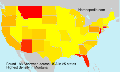 Surname Shortman in USA Surname Shortman in USA