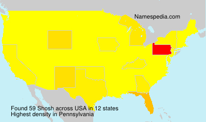 Surname Shosh in USA Surname Shosh in USA