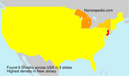 Surname Shosha in USA Surname Shosha in USA