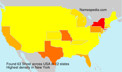 Surname Shost in USA Surname Shost in USA