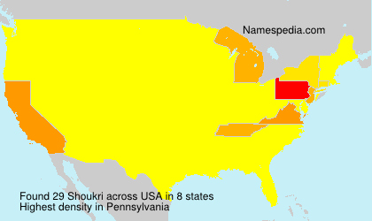 Surname Shoukri in USA Surname Shoukri in USA