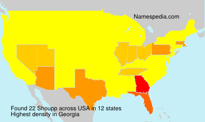 Surname Shoupp in USA Surname Shoupp in USA