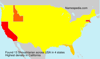 Surname Shoushtarian in USA Surname Shoushtarian in USA