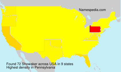 Surname Showaker in USA Surname Showaker in USA