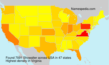 Surname Showalter in USA Surname Showalter in USA