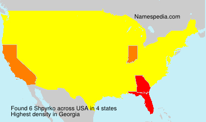 Surname Shpyrko in USA Surname Shpyrko in USA