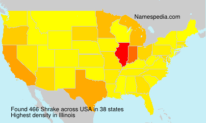 Surname Shrake in USA Surname Shrake in USA
