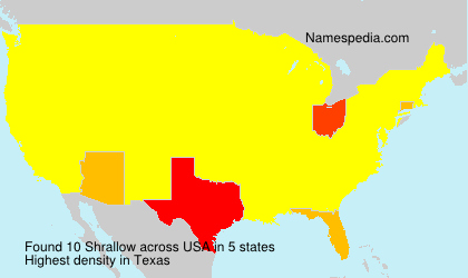 Surname Shrallow in USA Surname Shrallow in USA