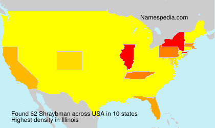 Surname Shraybman in USA Surname Shraybman in USA