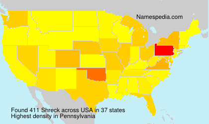 Surname Shreck in USA Surname Shreck in USA