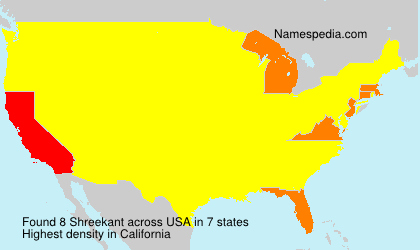 Surname Shreekant in USA