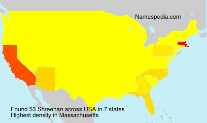 Surname Shreenan in USA Surname Shreenan in USA