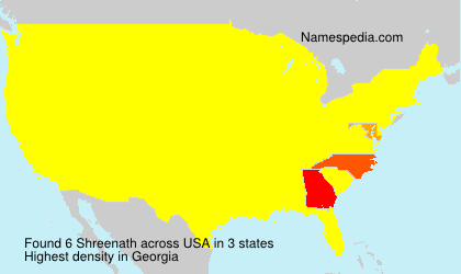 Surname Shreenath in USA Surname Shreenath in USA