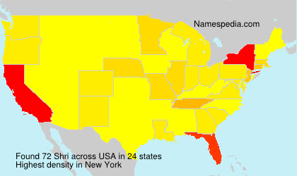Surname Shri in USA Surname Shri in USA