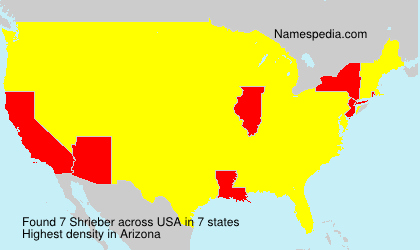 Surname Shrieber in USA Surname Shrieber in USA