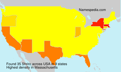 Surname Shriro in USA Surname Shriro in USA