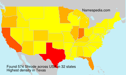 Surname Shrode in USA Surname Shrode in USA