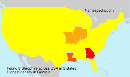 Surname Shrophire in USA Surname Shrophire in USA