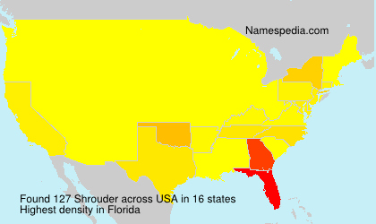 Surname Shrouder in USA Surname Shrouder in USA