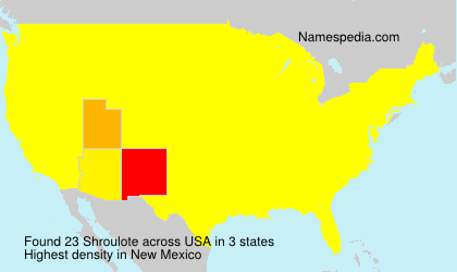 Surname Shroulote in USA Surname Shroulote in USA