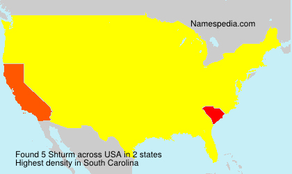 Surname Shturm in USA Surname Shturm in USA