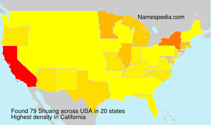 Surname Shuang in USA Surname Shuang in USA