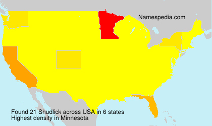 Surname Shudlick in USA Surname Shudlick in USA