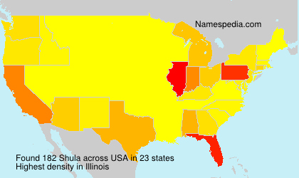 Surname Shula in USA Surname Shula in USA