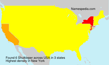 Surname Shulkleper in USA Surname Shulkleper in USA