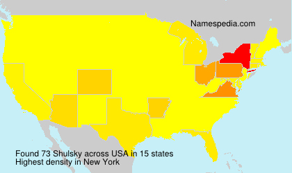 Surname Shulsky in USA Surname Shulsky in USA