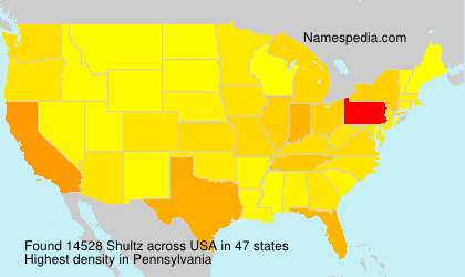 Surname Shultz in USA Surname Shultz in USA