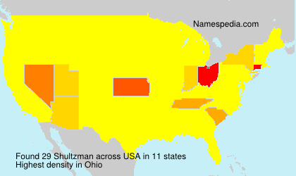 Surname Shultzman in USA Surname Shultzman in USA
