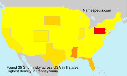 Surname Shuminsky in USA Surname Shuminsky in USA