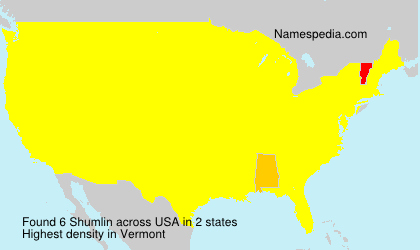 Surname Shumlin in USA Surname Shumlin in USA