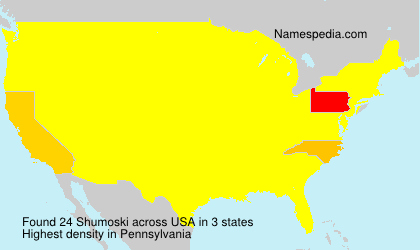 Surname Shumoski in USA Surname Shumoski in USA