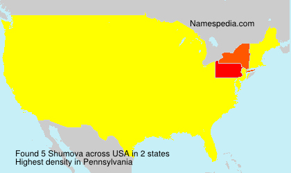 Surname Shumova in USA Surname Shumova in USA